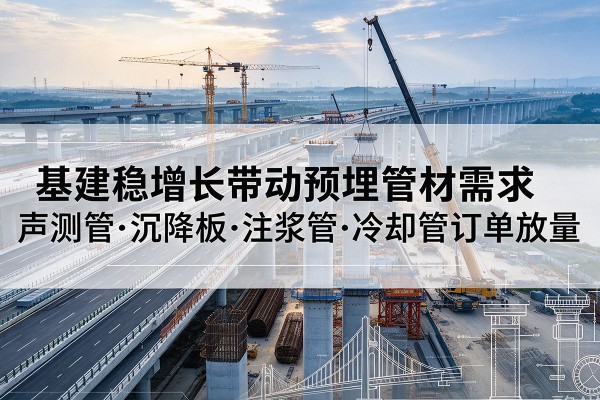 海伦基建稳增长带动预埋监测管材需求，声测管、沉降板、注浆管订单持续放量