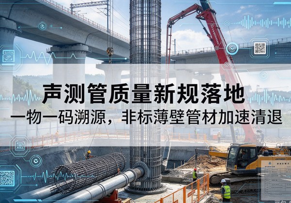 海伦声测管质量新规落地，一物一码溯源，非标薄壁管材加速清退
